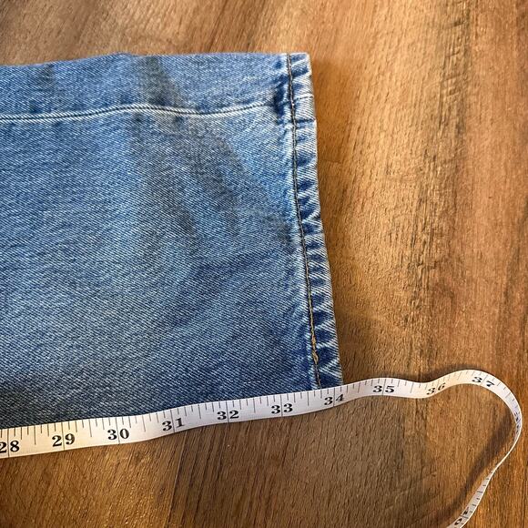 Levi 501 Jeans Mens 34x34 Medium Wash Blue Cotton Denim Pants - Picture 4 of 7